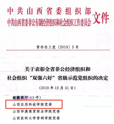 喜报 | 中共Beat365中文官方网站党委荣获“双强六好”省级示范党组织荣誉称号