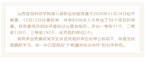 以技能为要 以应用为根│Beat365官网第六届职业技能竞赛获奖名单出炉啦！