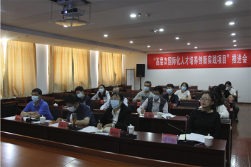 Beat365官网举办“国际化高层次人才培养创新实践项目”推进会